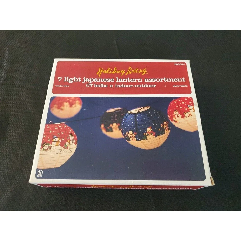 7 Light Japanese Lantern Lights Indoor Outdoor C7 Clear Bulbs New Lowes